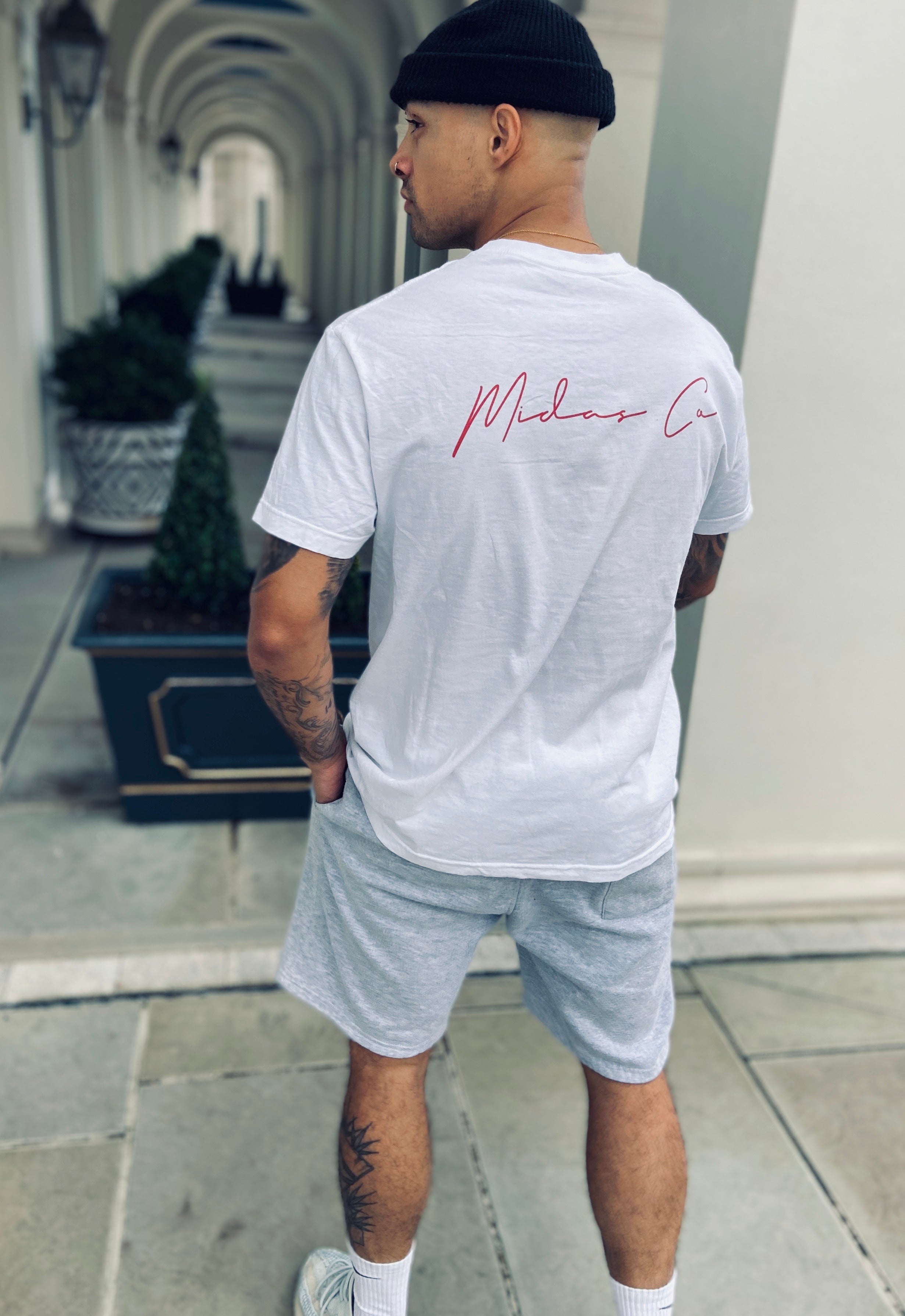 Midas Co Signature T Shirt - White / Red