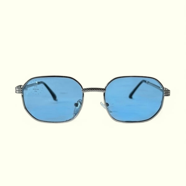 Knox Shades Silver / Blue Tint