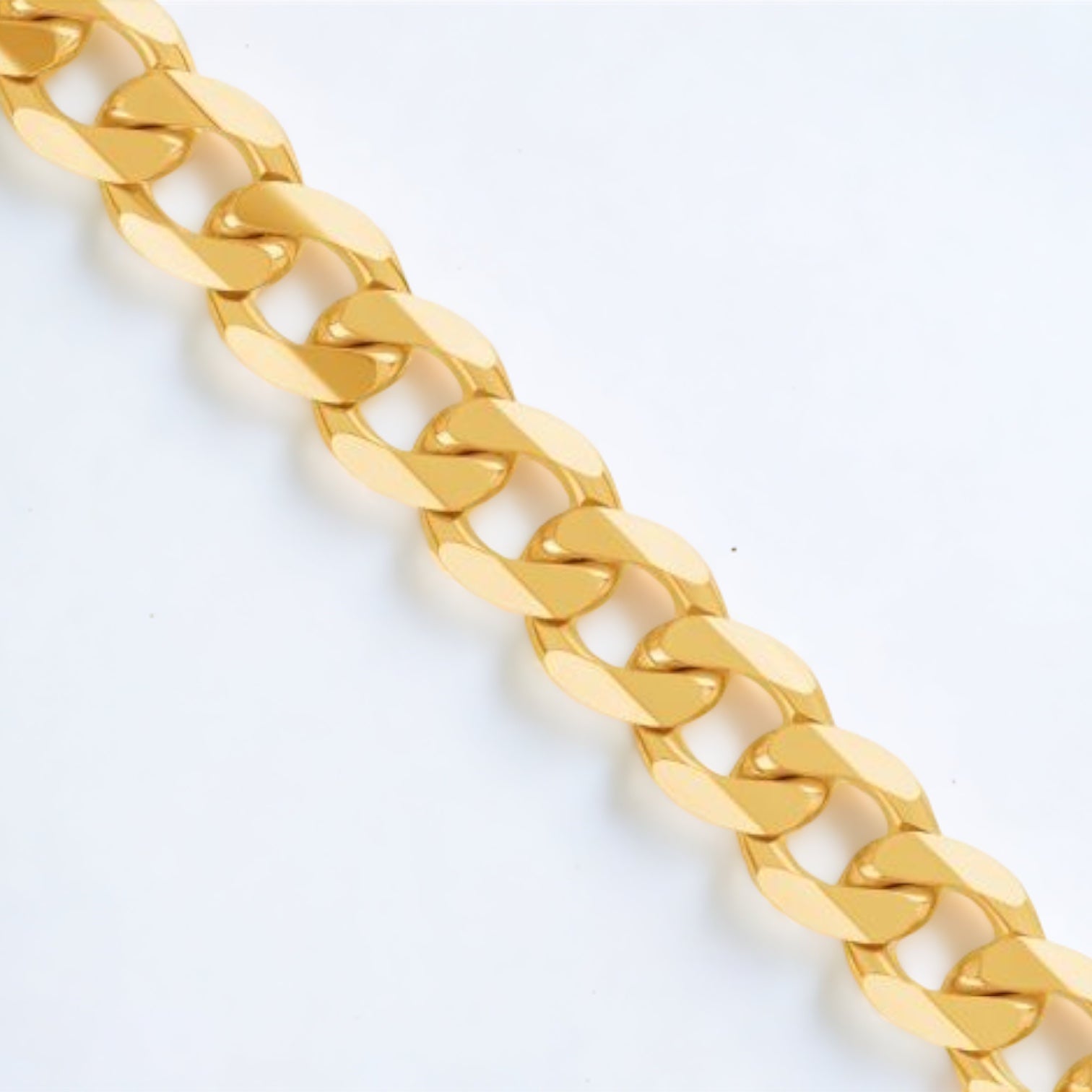 6.2mm 9K Solid Gold Curb Link Bracelet | 8 Inch