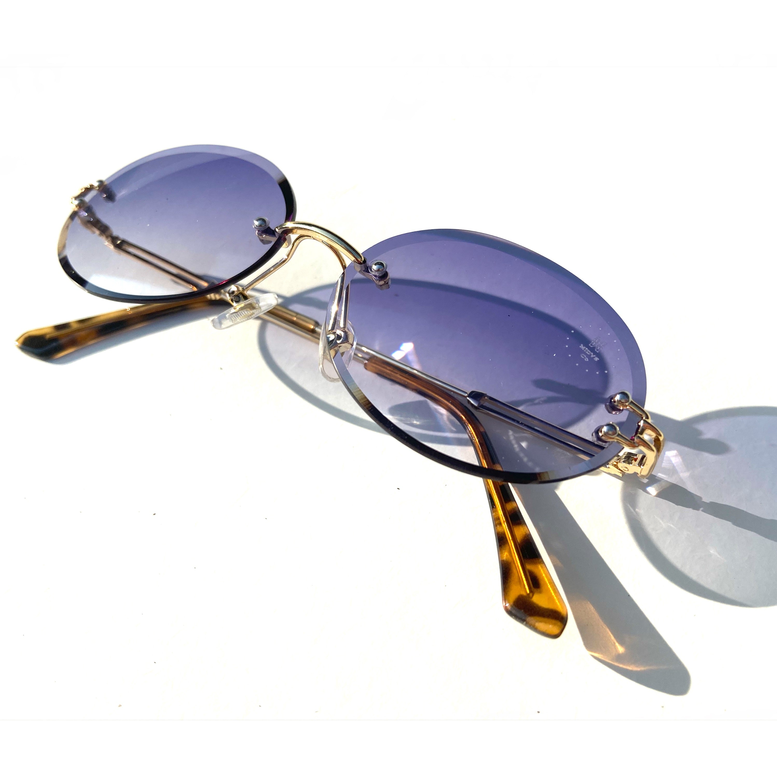 The Nore Shades Clear Blue / Gold