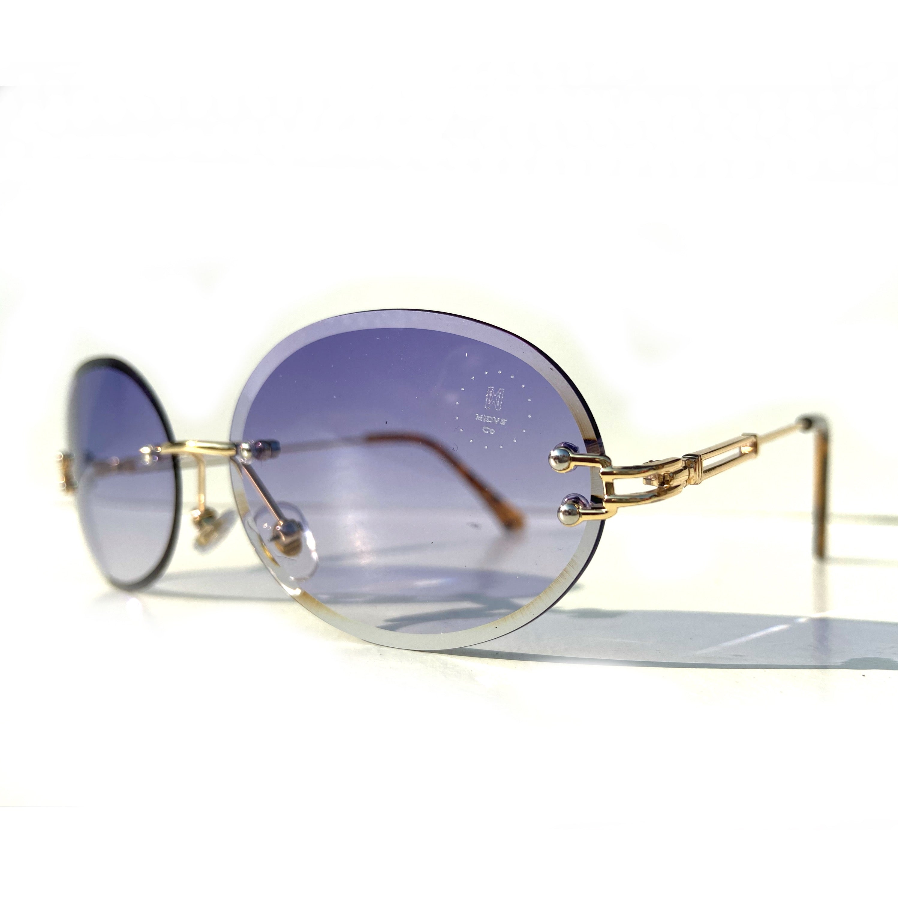 The Nore Shades Clear Blue / Gold