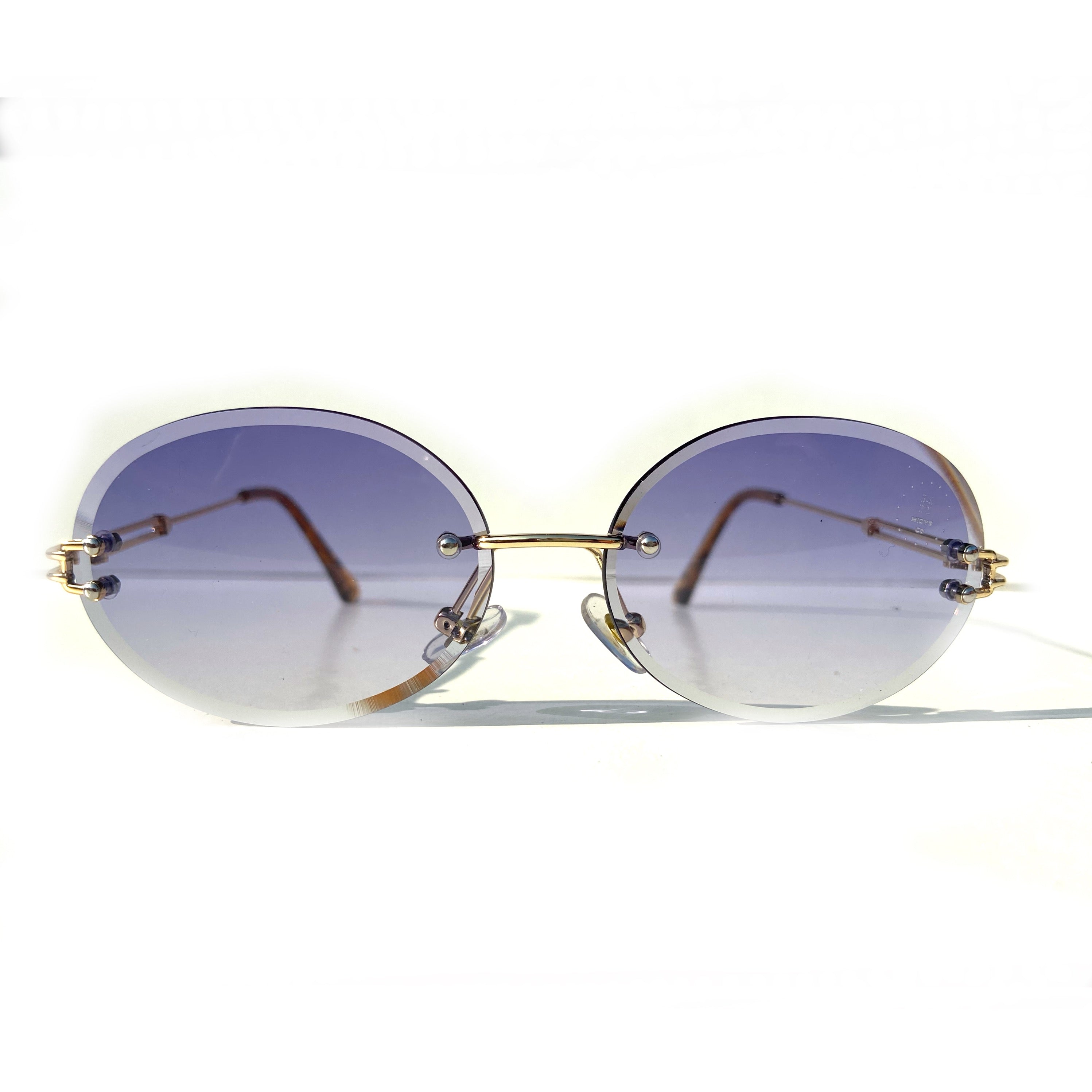 The Nore Shades Clear Blue / Gold
