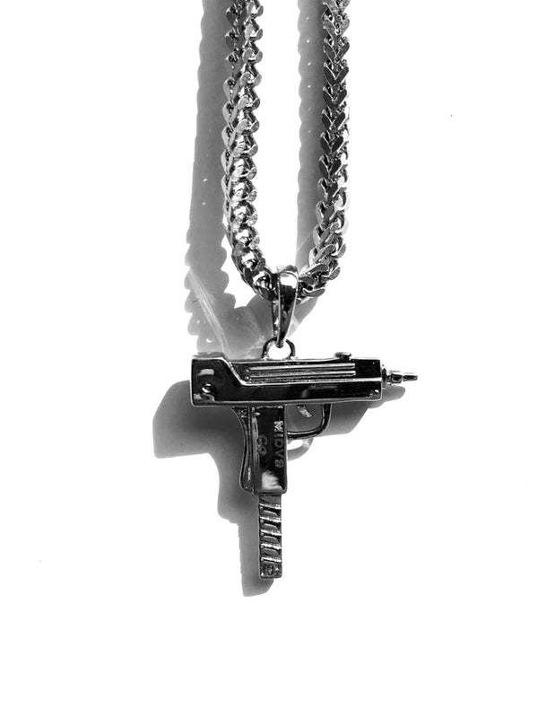 The 'Uzi' Necklace - White Gold