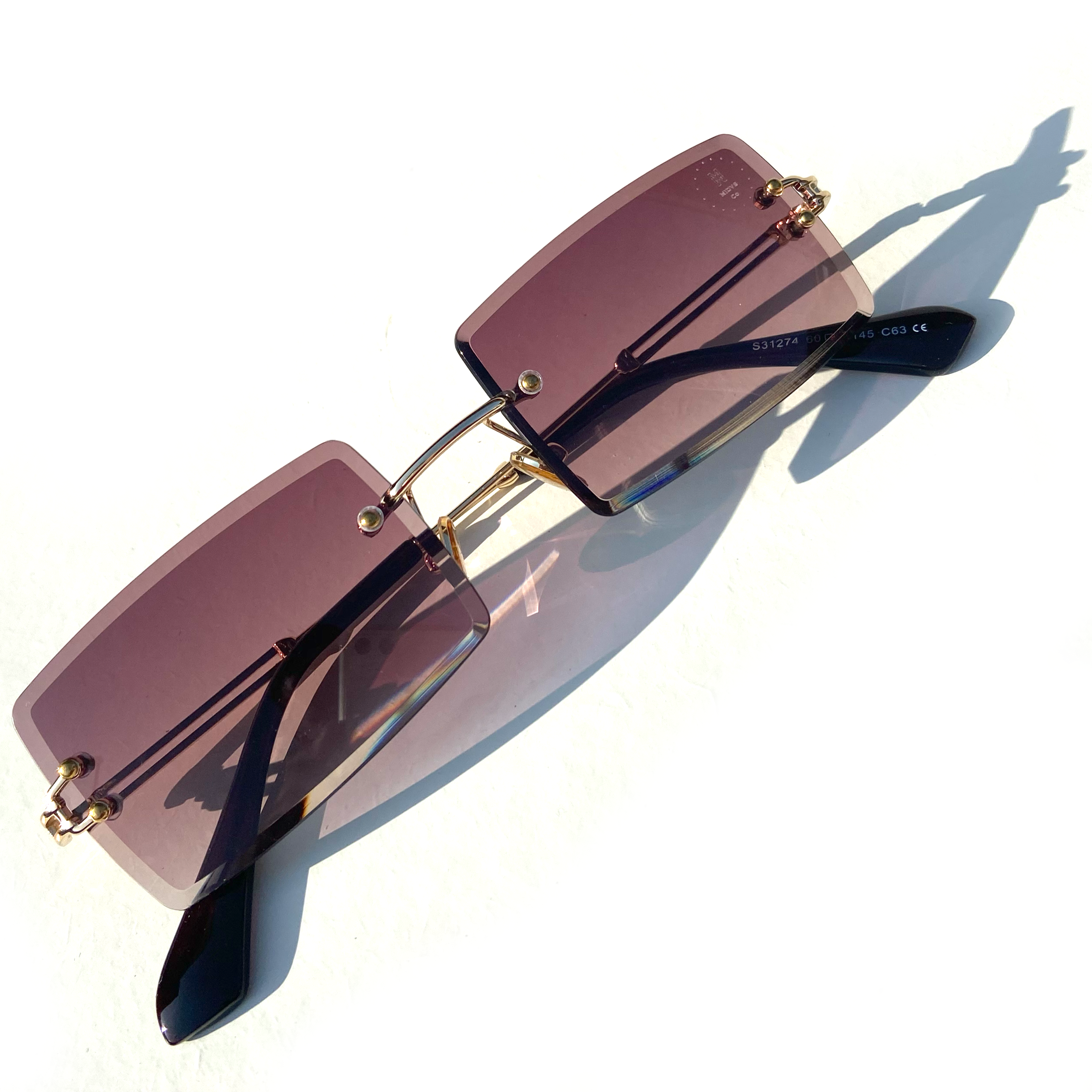 The Capone Shades Brown Smoke / Gold