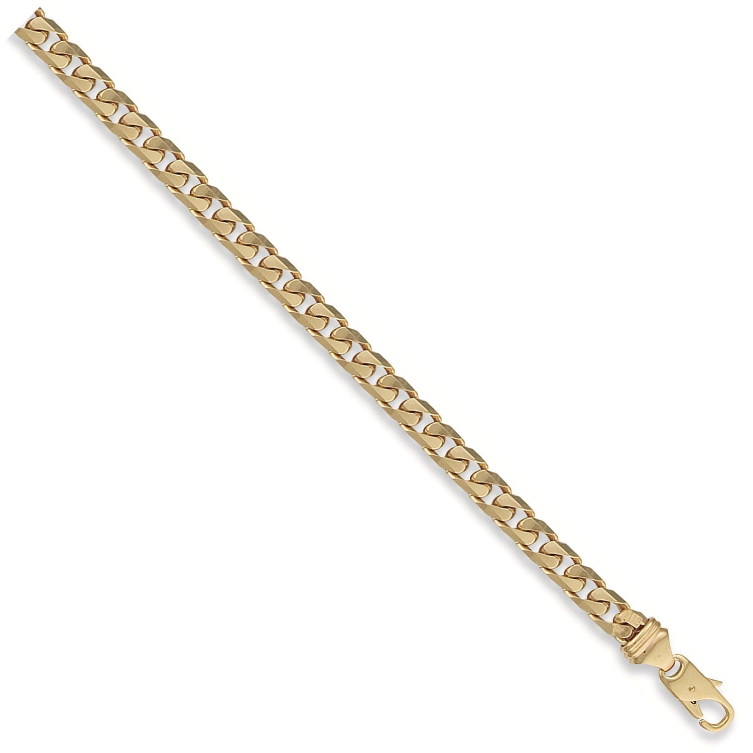 Solid 9ct Gold Curb Link Bracelet | 8 Inch