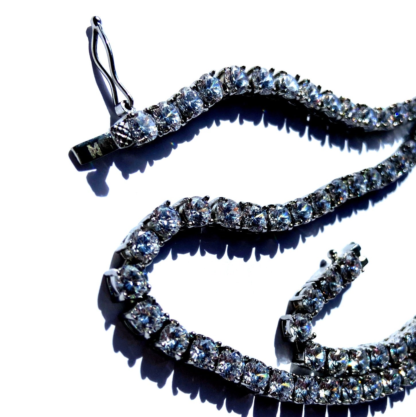 Tennis Chain Necklace | Silver