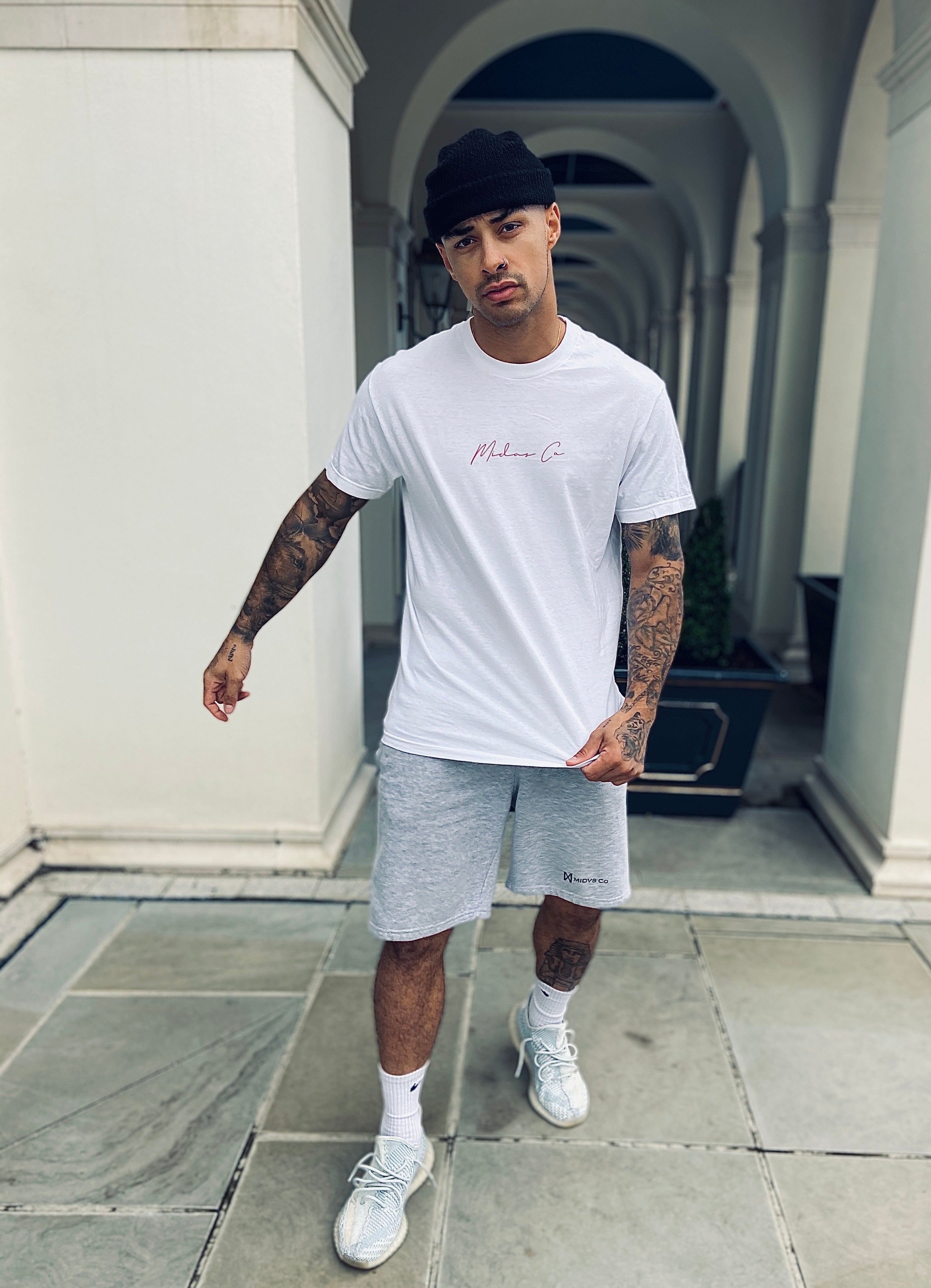 Midas Co Signature T Shirt - White / Red