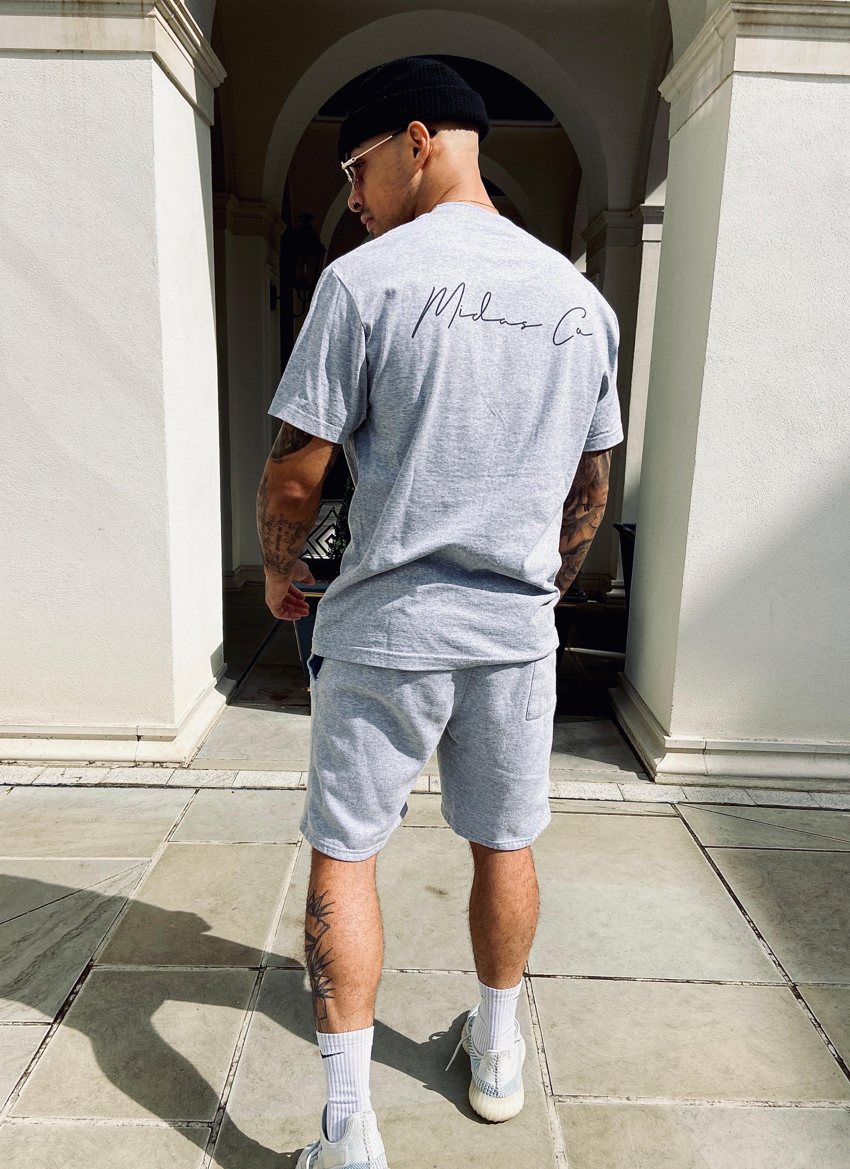 Midas Co Signature T Shirt - Grey / Black