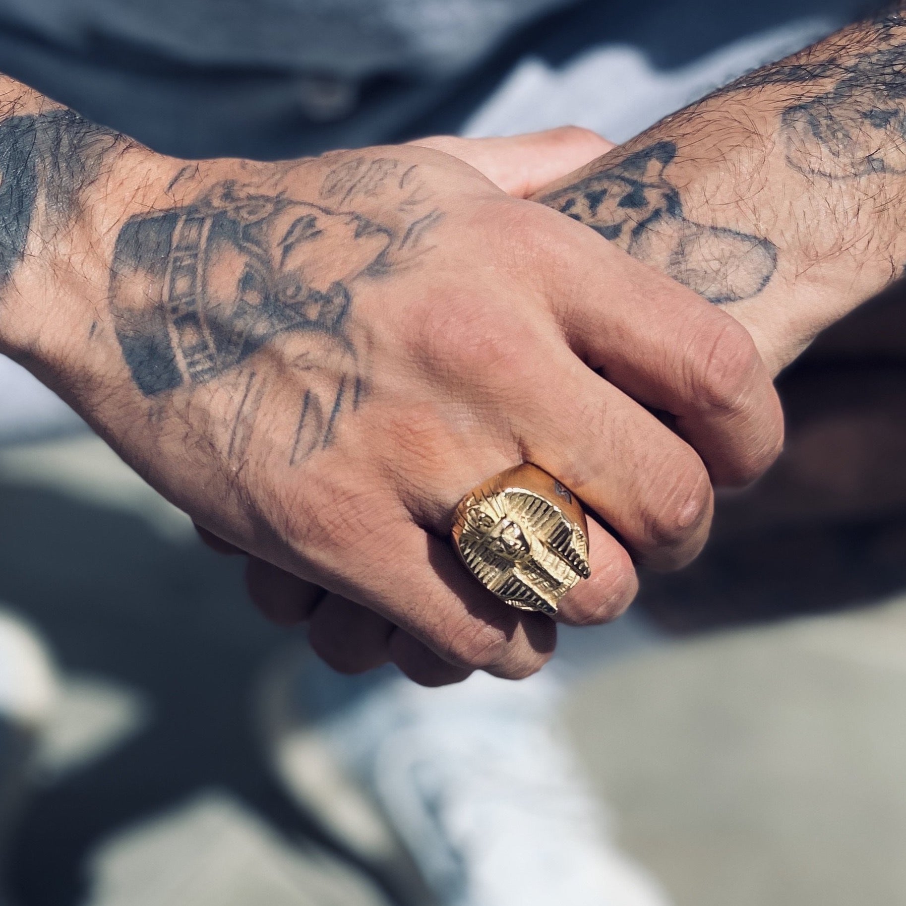 The Rulers Ring - Mens Gold streetwear Jewellery, Rings and Long Chains ...