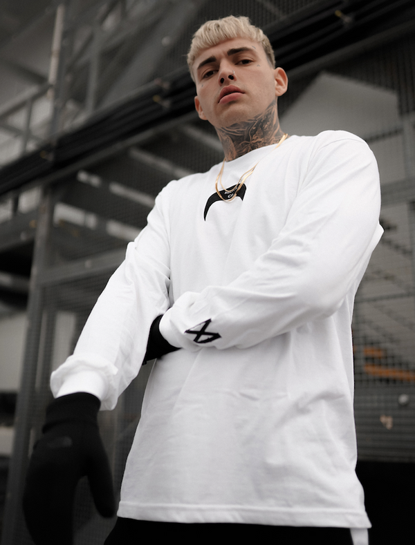 Midas Co Flock Crescent Pack L/S T shirt - White