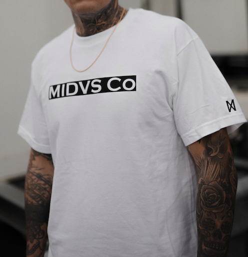 Midas Co Primo Box Logo T Shirt - White