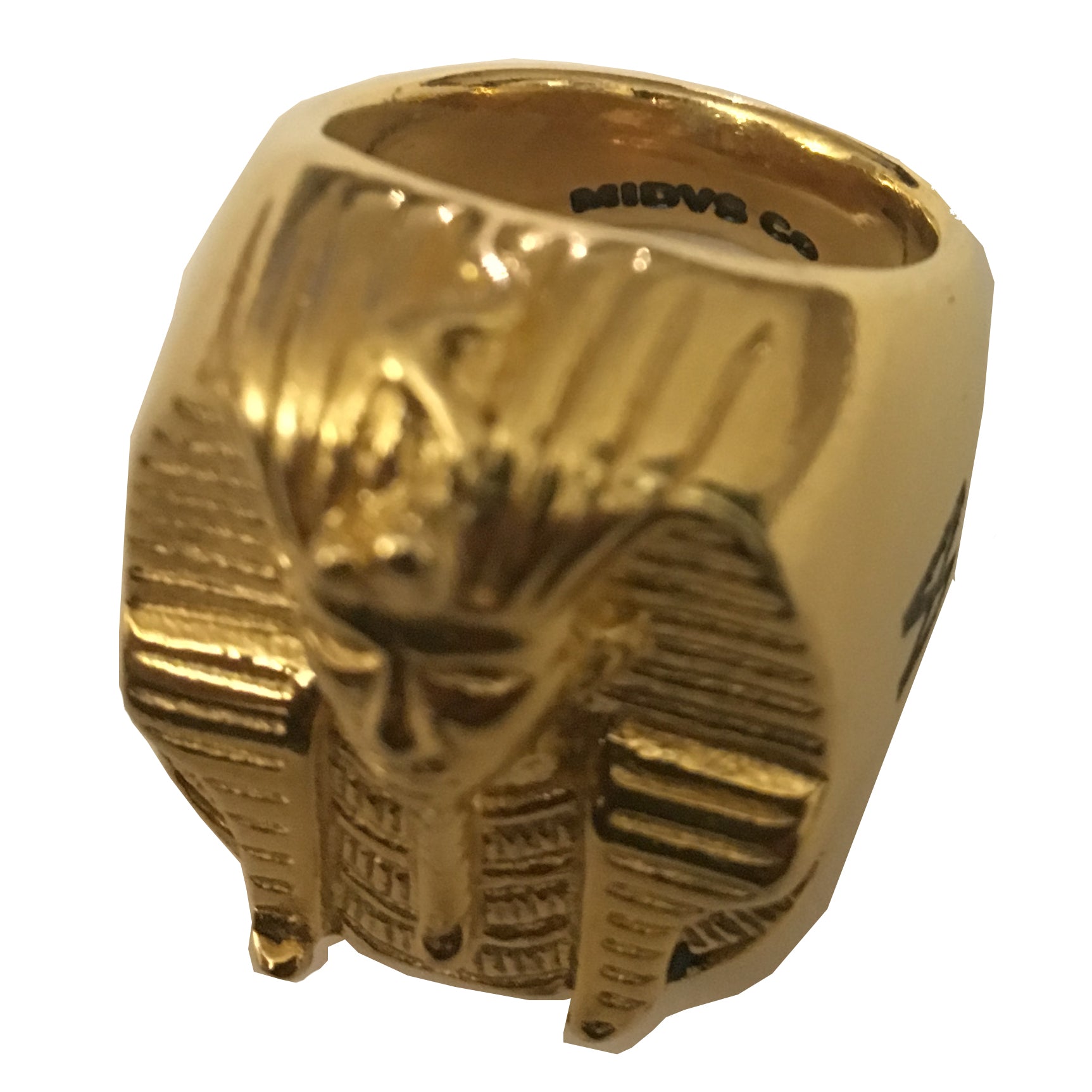 The 'Rulers' Pharoah Head Ring - 18kt Gold